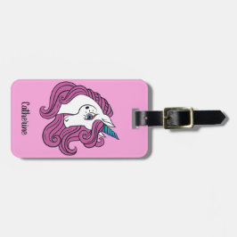 Individuelle Name & Farbe Niedlich Einhorngepäck Gepäckanhänger