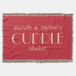 Individuelle Name & Farbe SNUGGLE werfen Decke