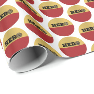 Individuelle Name, Feuerwehrheldin Geschenkpapier