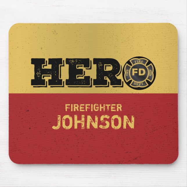 Individuelle Name, Feuerwehrheldin Mousepad (Vorne)