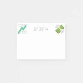 Individuelle Name | Finanzielle Emojis Post-it Klebezettel