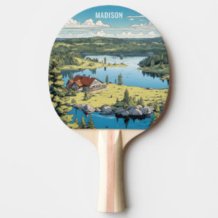Individuelle Name Finnland - Naturdarstellung Tischtennis Schläger
