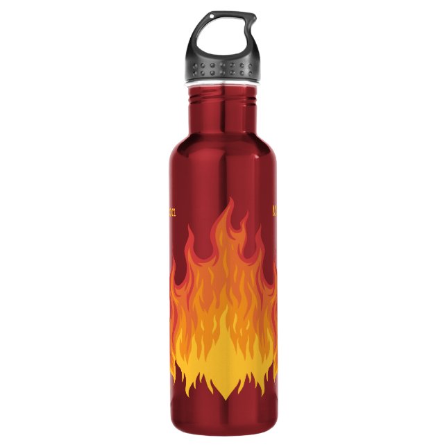 Individuelle Name FIRE-Wasserflaschen Edelstahlflasche (Vorderseite)