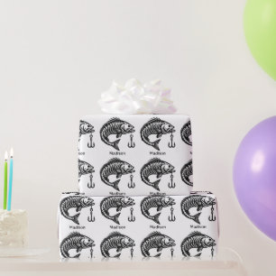 Individuelle Name Fish Geschenkpapier