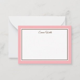 Individuelle Name-Flachnotizkarte Mitteilungskarte
