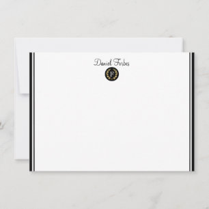 Individuelle Name-Flachnotizkarte Mitteilungskarte