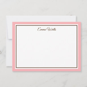 Individuelle Name-Flachnotizkarte Mitteilungskarte