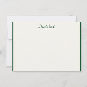 Individuelle Name-Flachnotizkarte Mitteilungskarte