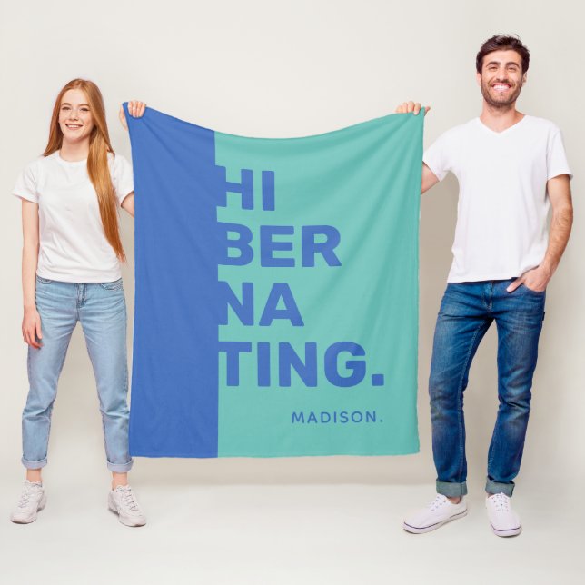 Individuelle Name-Fleecedecke "Hibernating" Fleecedecke (Beispiel)