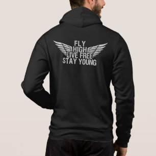 Individuelle Name Fliegen hoch Hoodie