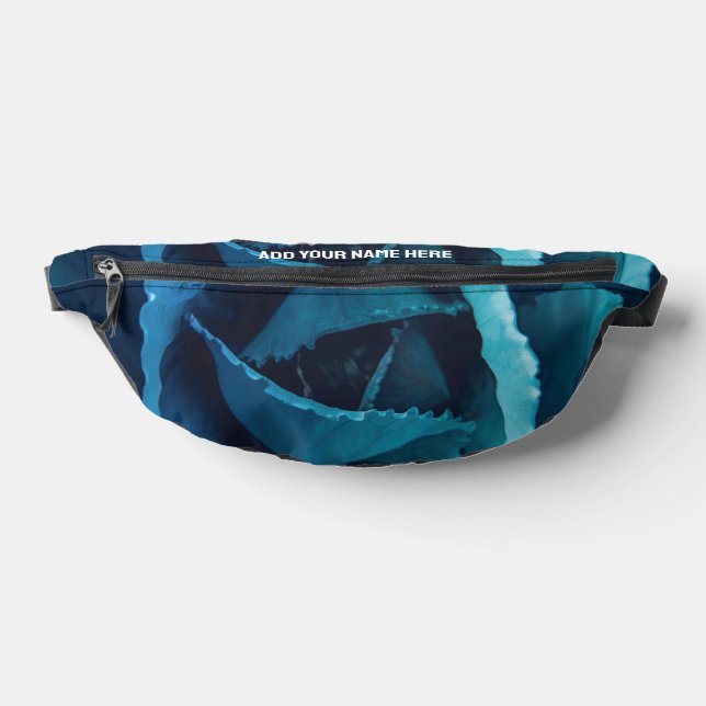 Individuelle Name Floral BLUE ROSE Fanny Pack Bauchtasche (Ablage )