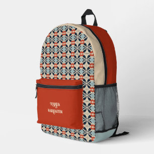 Individuelle Name Floral Japanisches Muster Bedruckter Rucksack