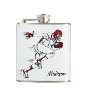 Individuelle Name Football Player-Flasche Flachmann