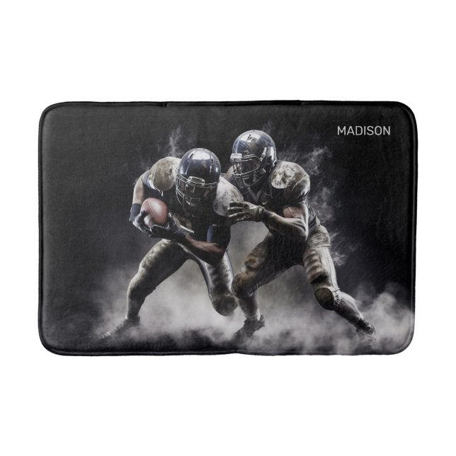 Individuelle Name Football Players Illustration Badematte (Vorderseite)