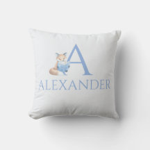 Individuelle Name Fox liest ein Buch Kinderzimmer 