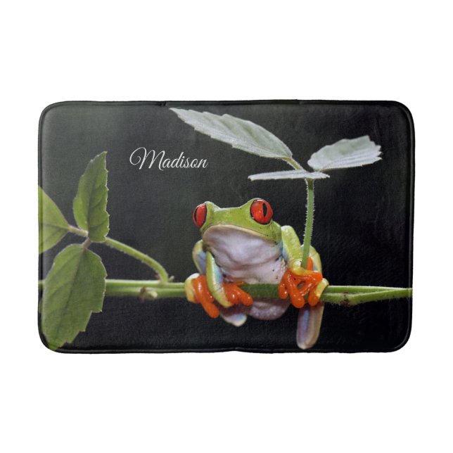 Individuelle Name Frog Bath Mat Badematte (Vorderseite)