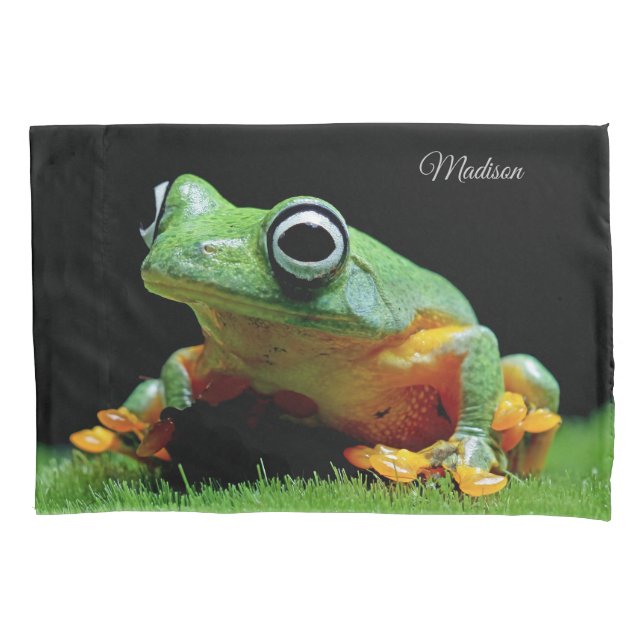 Individuelle Name Frog Kissenbezug (Vorderseite)