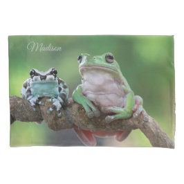 Individuelle Name Frog Pillow Case Kissenbezug
