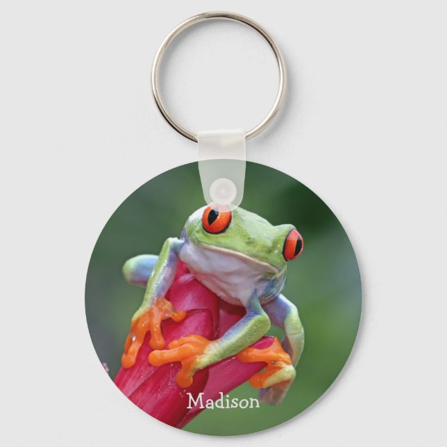 Individuelle Name Frog Schlüsselanhänger (Vorderseite)
