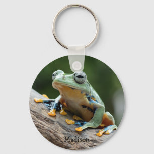 Individuelle Name Frog Schlüsselanhänger
