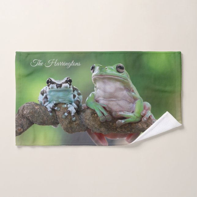 Individuelle Name Frosch Handtuch (Handtuch)