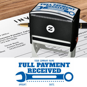 Individuelle Name Full Payment Vielen Dank! WRENCH Permastempel