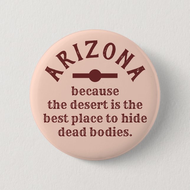 Individuelle Name Funny ARIZONA Button (Vorderseite)