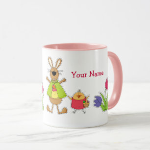 Individuelle Name Funny Easter Bunny Tasse