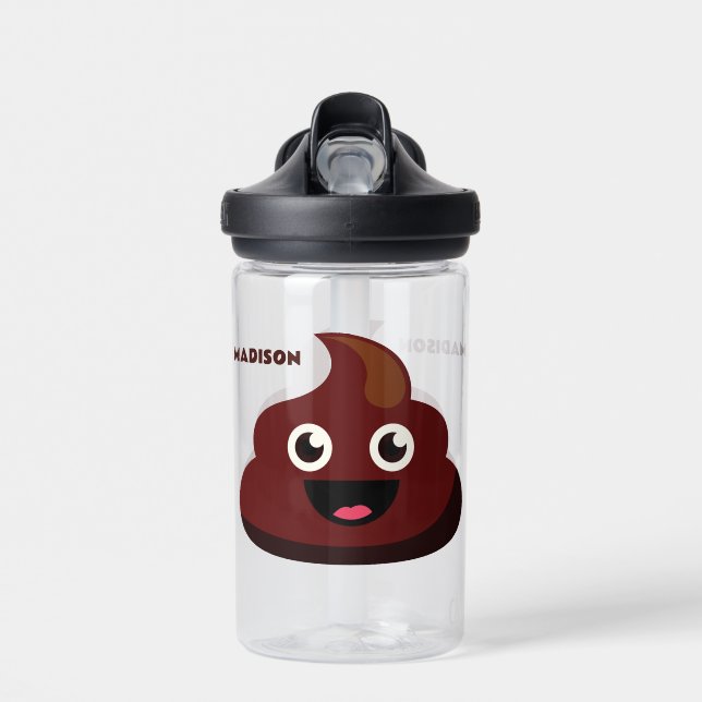 Individuelle Name Funny KACKTE Trinkflasche (Vorne)