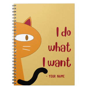 Individuelle Name Funny Lovely Cat Lover Notebook Notizblock