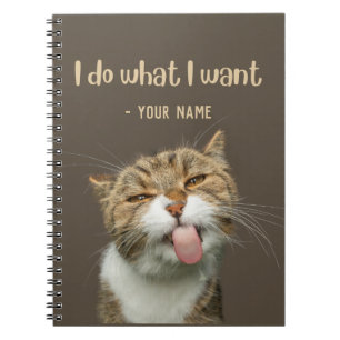Individuelle Name Funny Lovely Cat Lover Notizblock