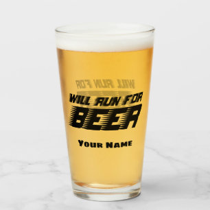 Individuelle Name Funny Modern Pint Bierglas Glas