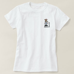 Individuelle Name Funny Teddy Bär Design Nurse T  T-Shirt