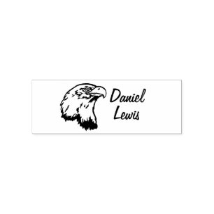 Individuelle Name für Bekleidung mit Eagle-Foto Permastempel