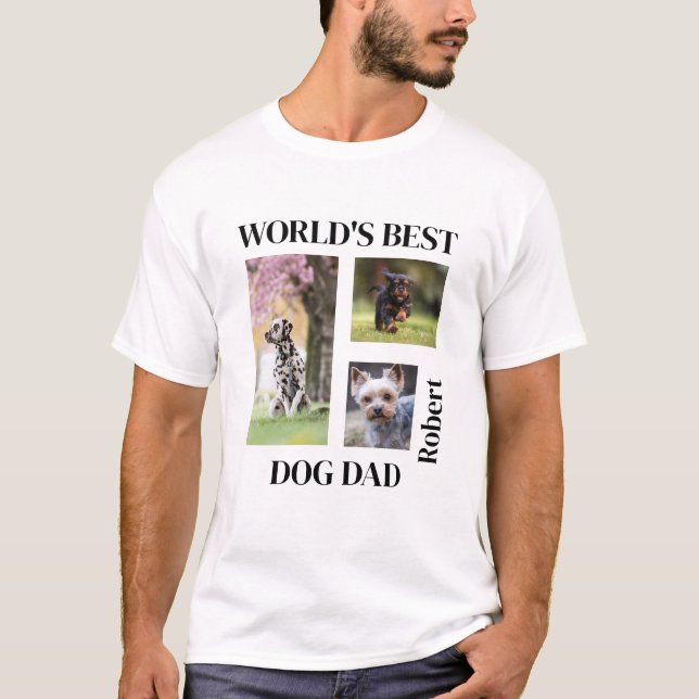 Individuelle Name für den besten Hund der Welt T-Shirt (Vorderseite)