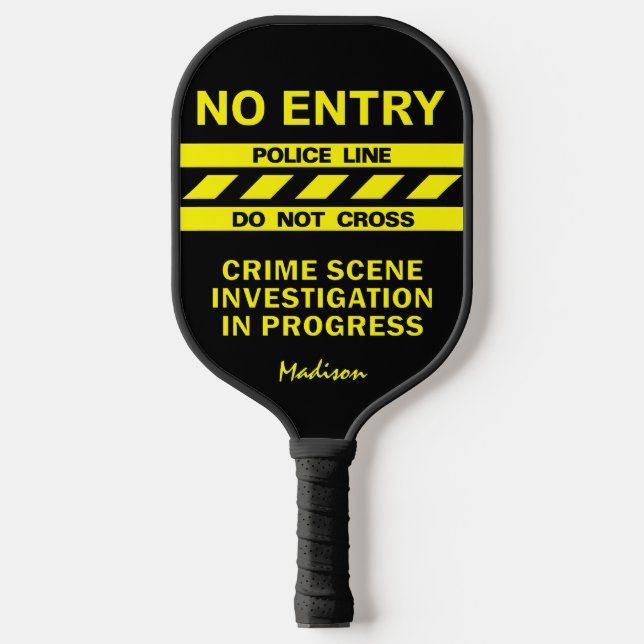 Individuelle Name für die benutzerdefinierte Poliz Pickleball Schläger (Vorderseite)