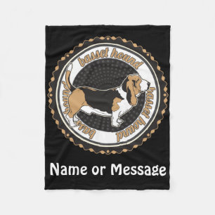 Individuelle Name für Hundehunde über Basset / M Fleecedecke
