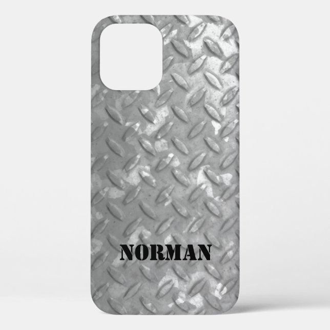 individuelle Name für industrielle Stahlplatten Case-Mate iPhone Hülle (Rückseite)