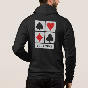 Individuelle Name für Kartenspieler und Text Hoodie
