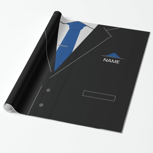 Individuelle Name für personalisiertes Unternehmen Geschenkpapier (Ungerollt)