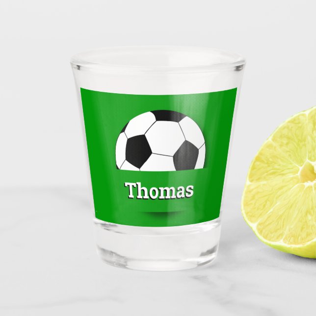 Individuelle Name Fußball, Fußballfan Party /sport Schnapsglas (Vorderseite)