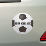 Individuelle Name Fußball-Fußballmannschaft Auto Magnet<br><div class="desc">Fußball-Mannschaftsmagnet,  der mit Namen oder Botschaft personalisiert werden kann. Entwickelt von Thisisnotme©</div>