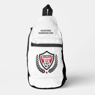 Individuelle Name-Fußball-Logo Crossbody Bag