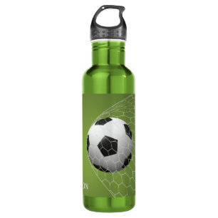 Individuelle Name Fußball-Wasserflaschen Edelstahlflasche