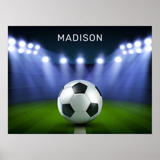 Individuelle Name Fußballstadion-Poster Poster (Vorne)
