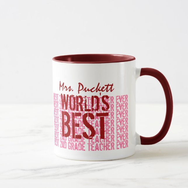 Individuelle Name G101 der besten 2. Klasse der We Tasse (Rechts)