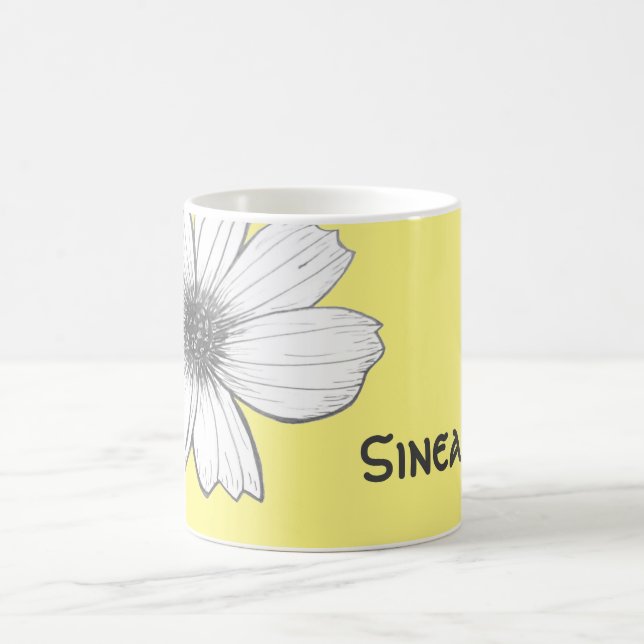 Individuelle Name gelb Kaffeetasse (Mittel)