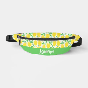 Individuelle Name gelbes Zitronenfruchtmuster Bauchtasche