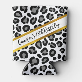 Individuelle Name Girly Cheetah Dosenkühler
