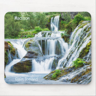 Individuelle Name Gjain Waterfall, Island Mousepad